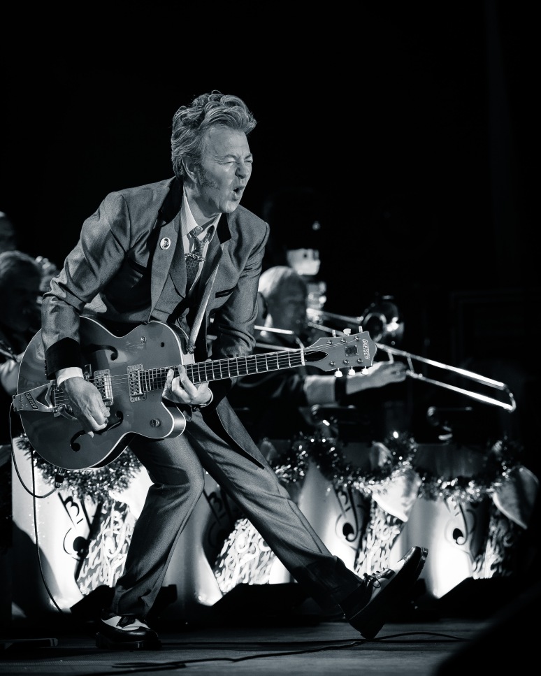 Brian Setzer and his Orchestra perform at Snoqualmie Casino during his Christmas concert tour. Photo by John Lill