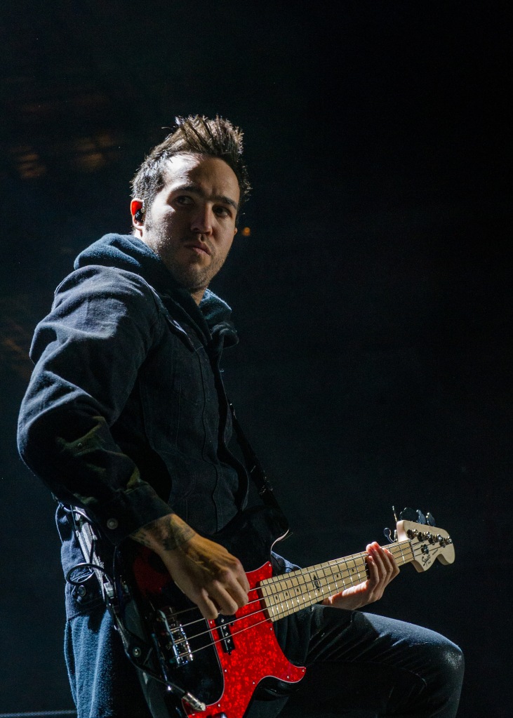 Pete Wentz of Fall Out Boy performs at 106.1 KISS FM's Jingle Ball Bash at Comcast Arena in Everett, WA. Photo by John Lill