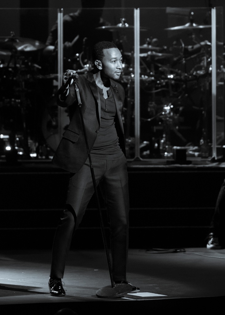 John Legend performs at the Paramount Theatre in Seattle on his "Made to Love tour." Photo by John Lill